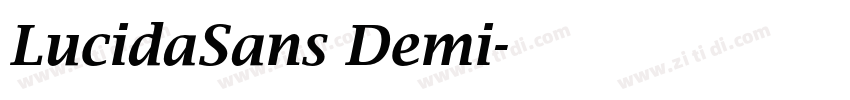 LucidaSans Demi字体转换
